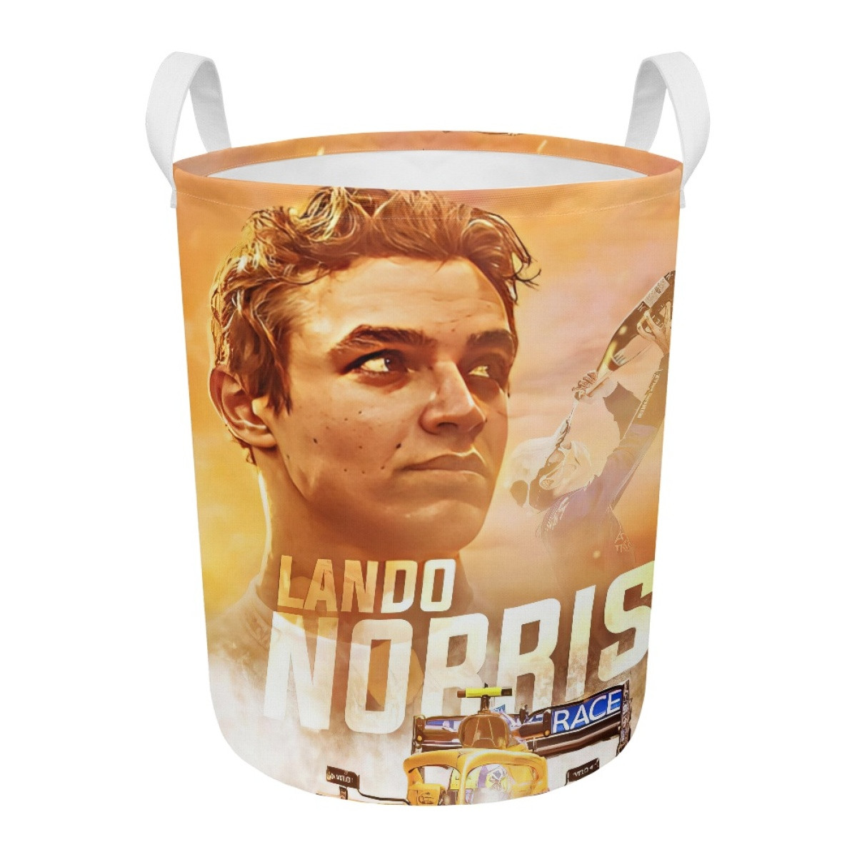 F1 Formula One Lando Norris Clothes Hamper Laundry Basket - Lando Norris F1 McLaren 2020 Poster