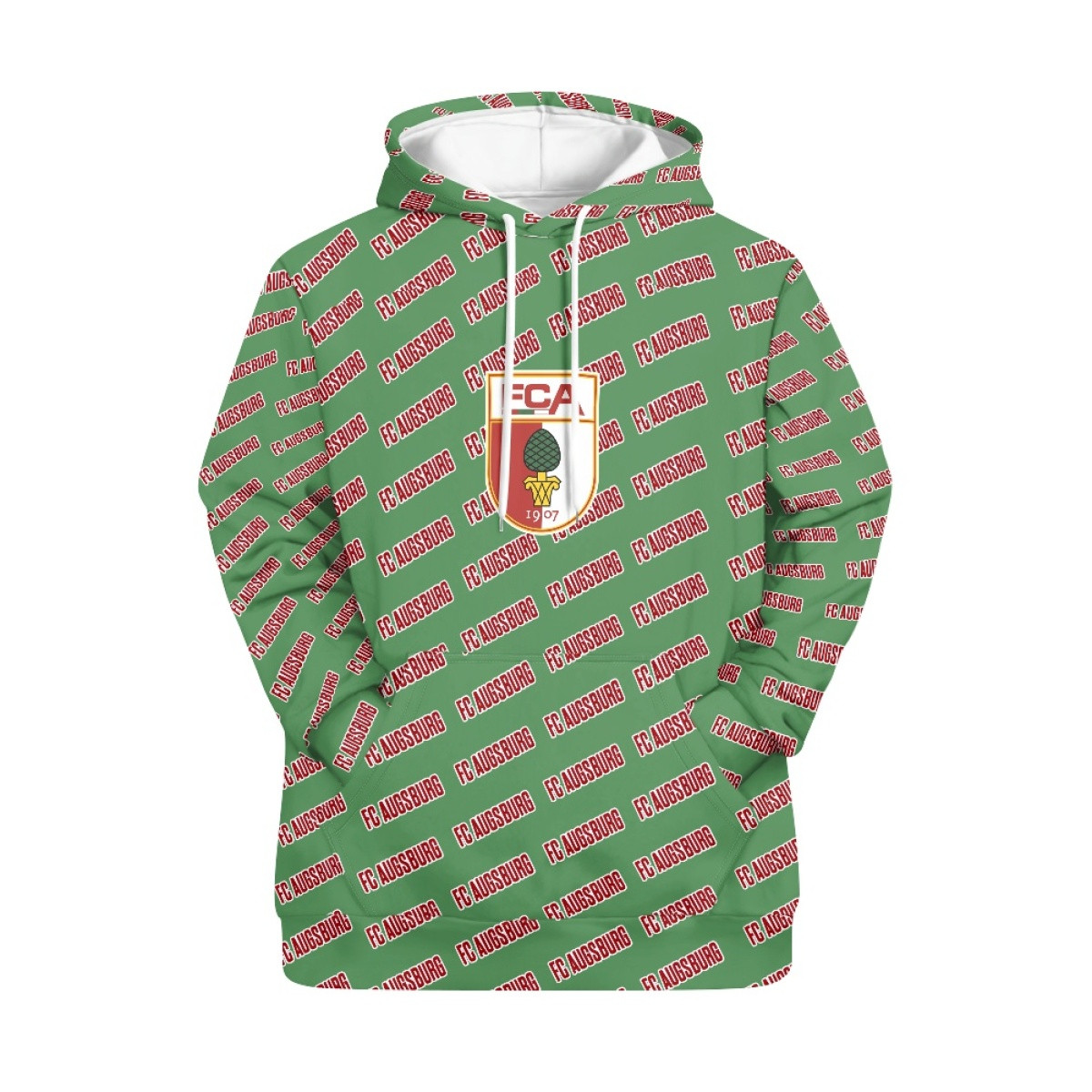 FC Augsburg Football Club Hoodie Pullover - Augsburg Football Club Medley Monogram Wordmark