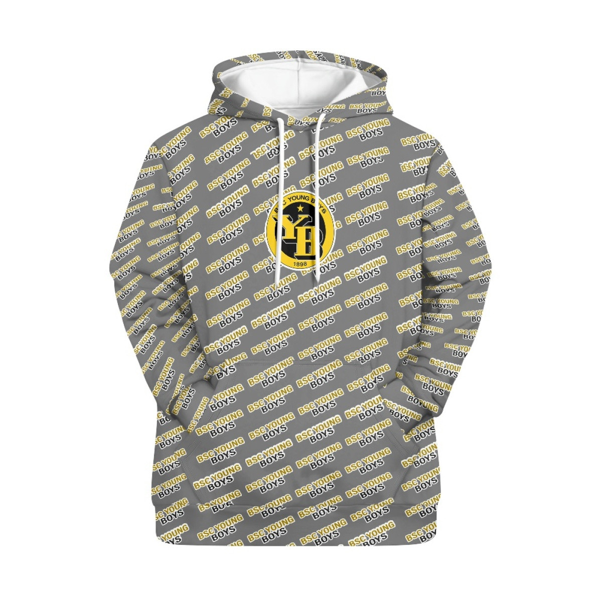 BSC Young Boys Hoodie Pullover - BSC Young Football Club Medley Monogram Wordmark