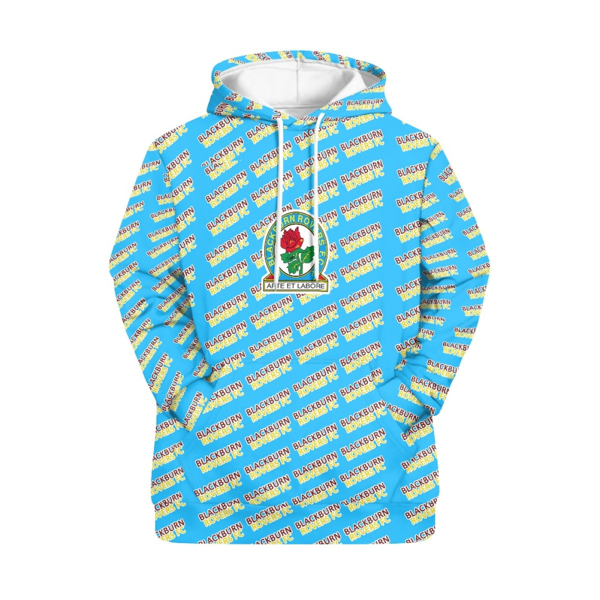 Blackburn Rovers FC Hoodie Pullover - Blackburn Football Club Medley Monogram Wordmark