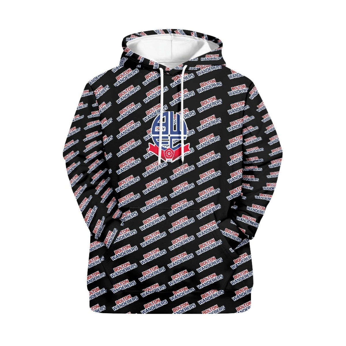 Bolton Wanderers FC Hoodie Pullover - Bolton Football Club Medley Monogram Wordmark