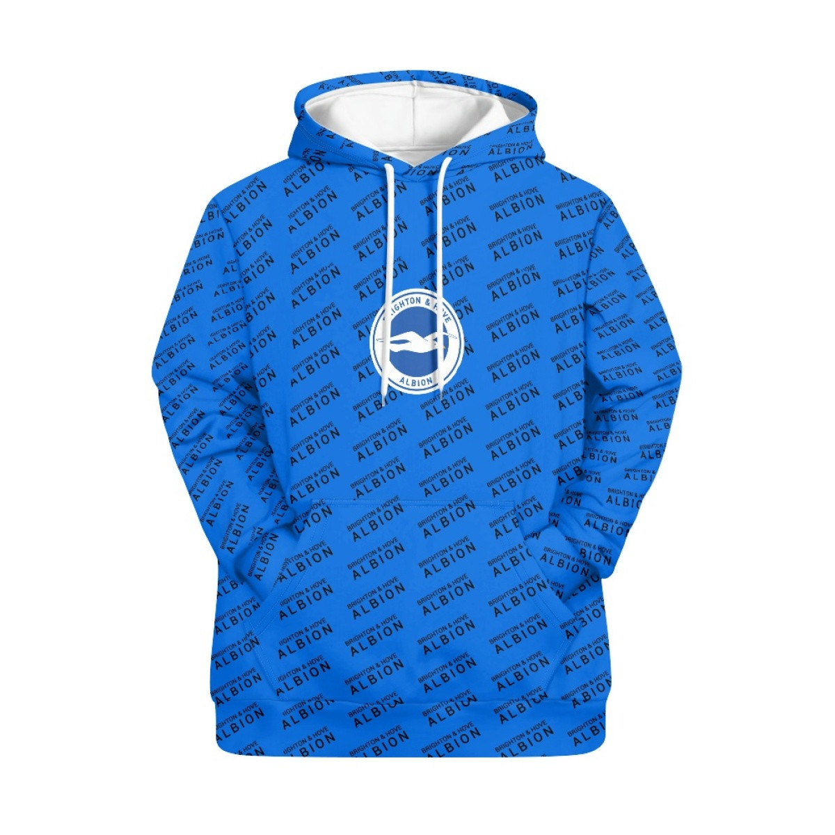 Brighton & Hove Albion Hoodie Pullover - Brighton & Hove Albion Club Medley Monogram Wordmark