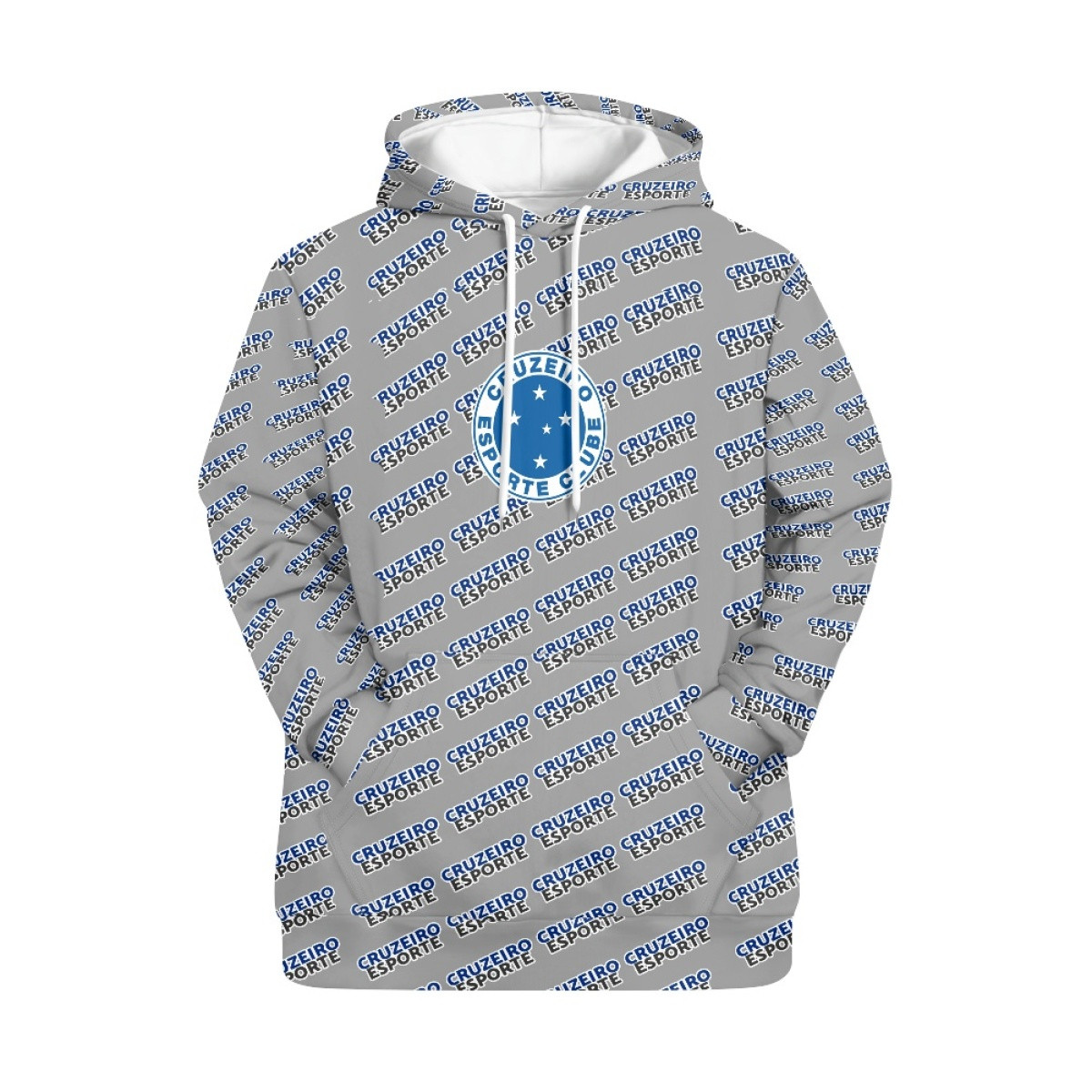 Cruzeiro Esporte Clube Hoodie Pullover - Cruzeiro Esporte Clube Football Club Medley Monogram Wordmark