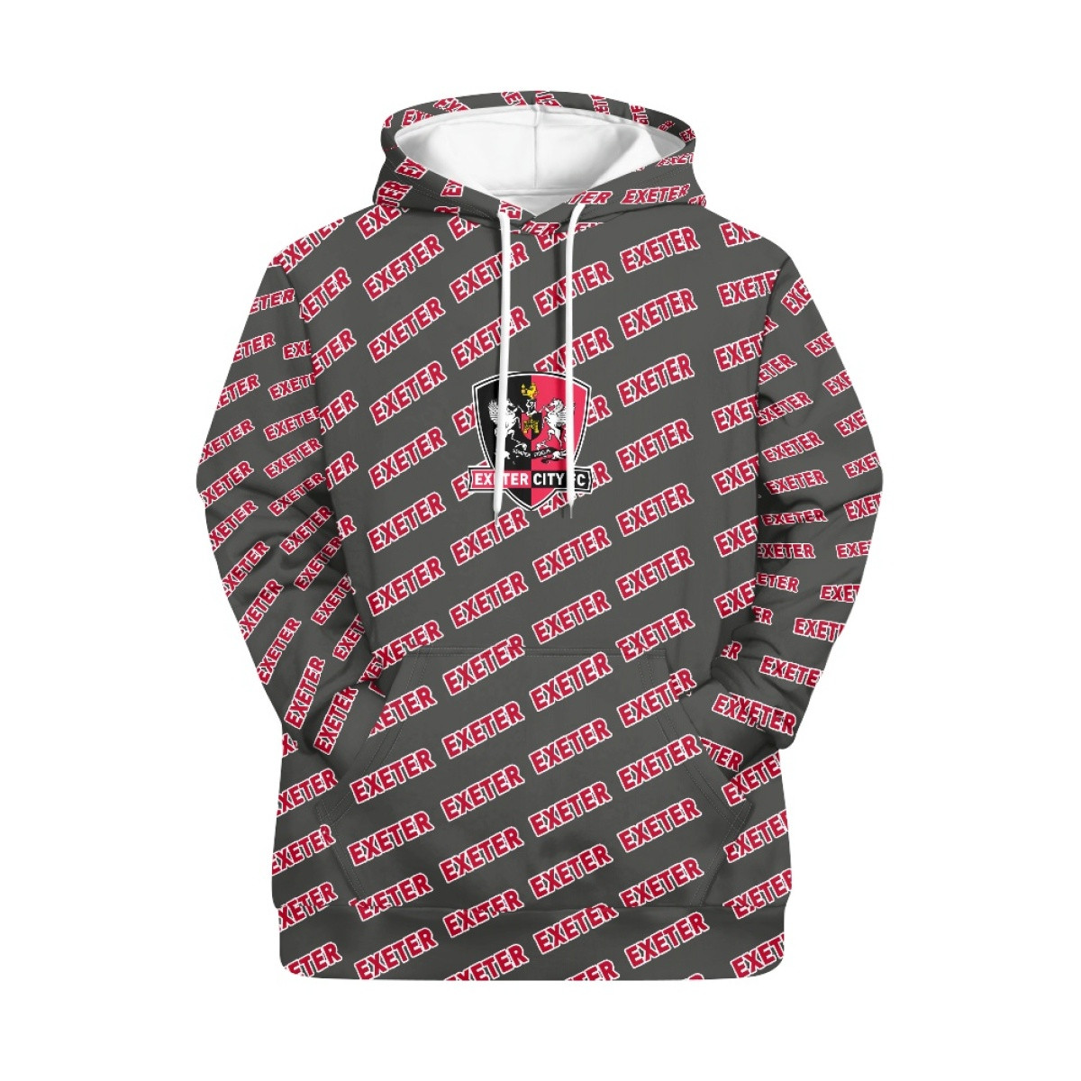 Exeter City FC Hoodie Pullover - Exeter Football Club Medley Monogram Wordmark