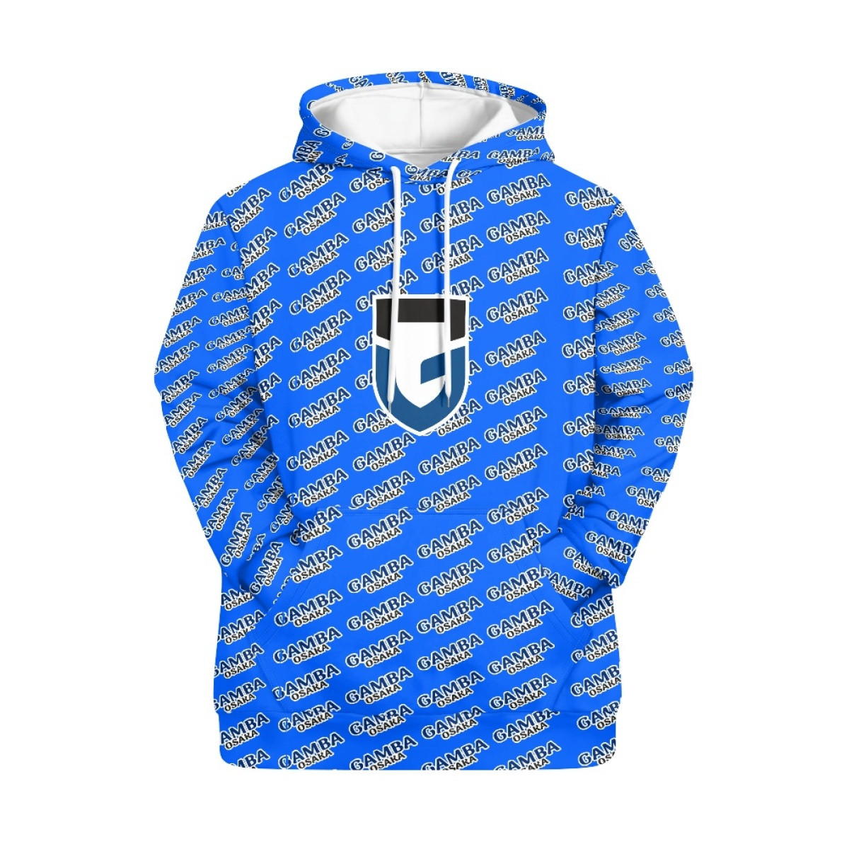 Gamba Osaka Hoodie Pullover - Gamba Football Club Medley Monogram Wordmark