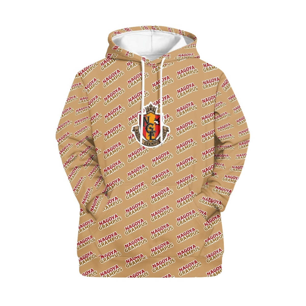 Nagoya Grampus Hoodie Pullover - Grampus Football Club Medley Monogram Wordmark