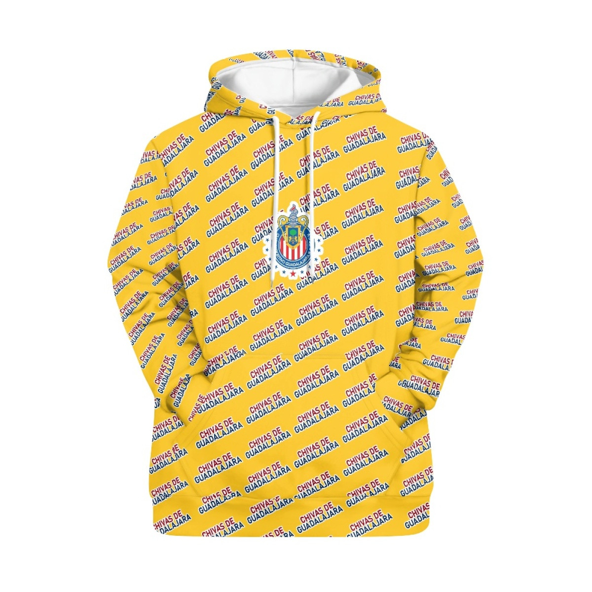 Chivas De Guadalajara Hoodie Pullover - Guadalajara Football Club Medley Monogram Wordmark