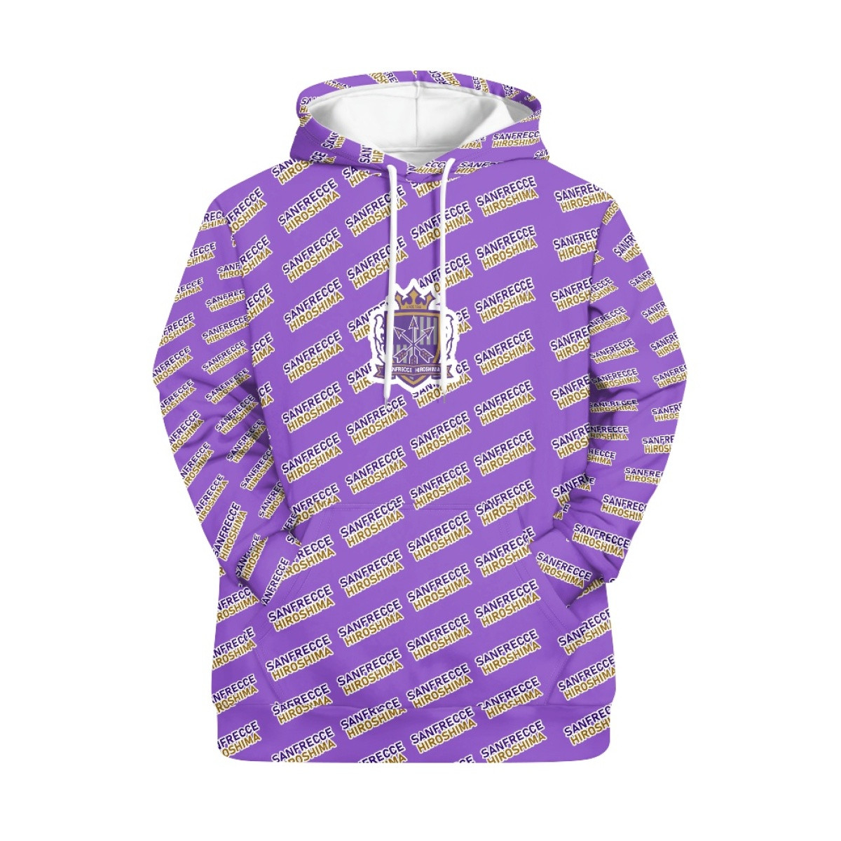 Sanfrecce Hiroshima Hoodie Pullover - Hiroshima Football Club Medley Monogram Wordmark