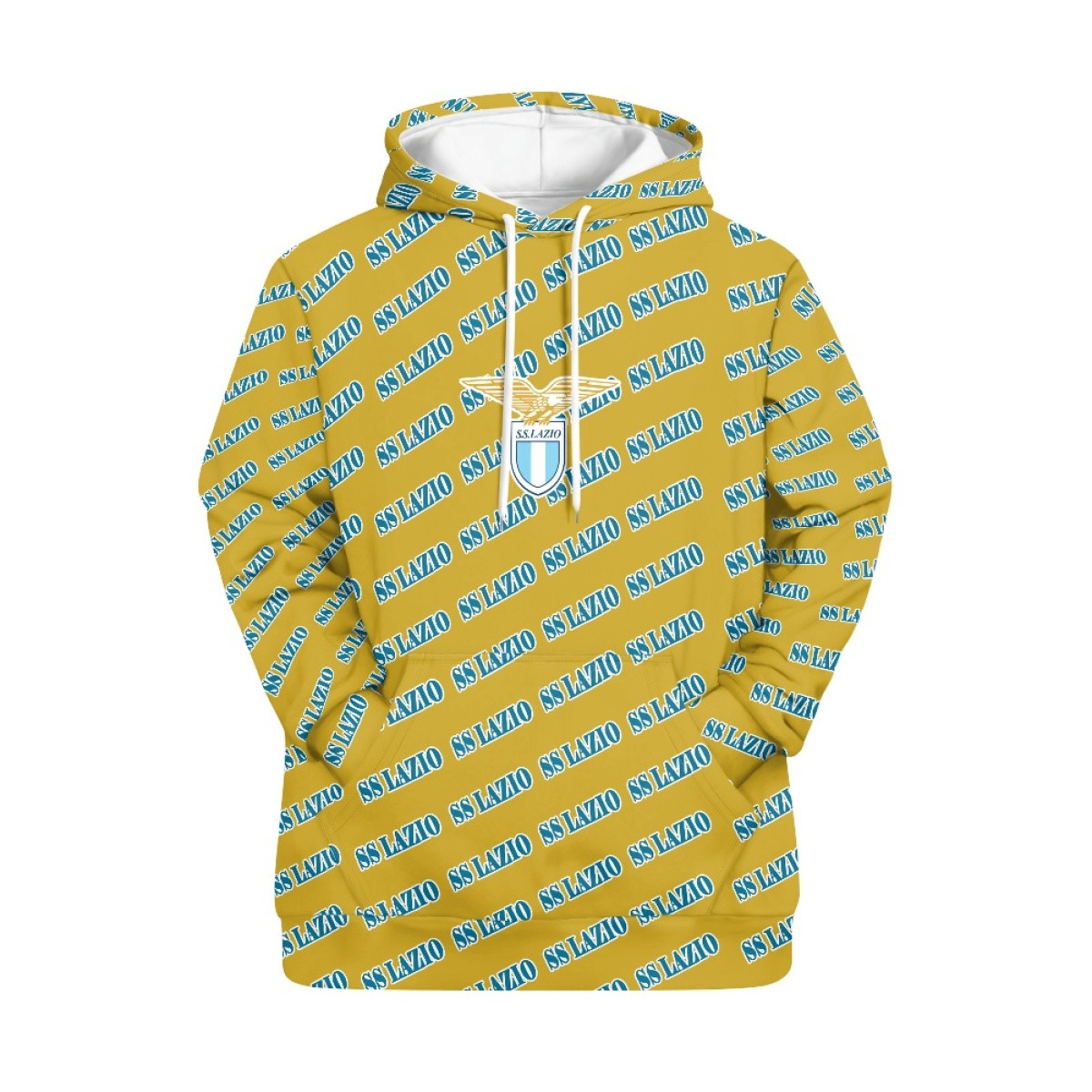 SS Lazio Football Club Hoodie Pullover - Lazio Football Club Medley Monogram Wordmark