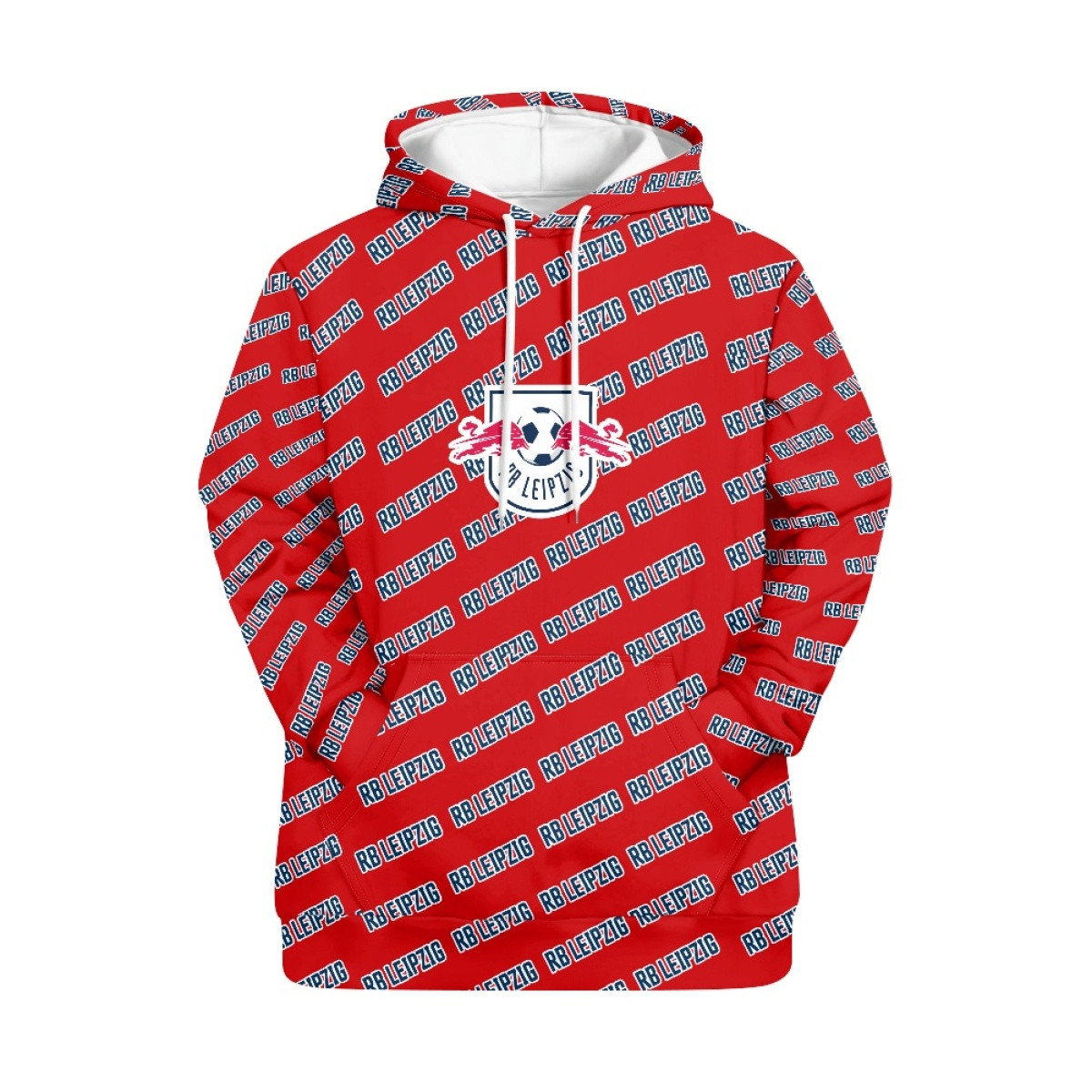 RB Leipzig Football Club Hoodie Pullover - Leipzig Football Club Medley Monogram Wordmark