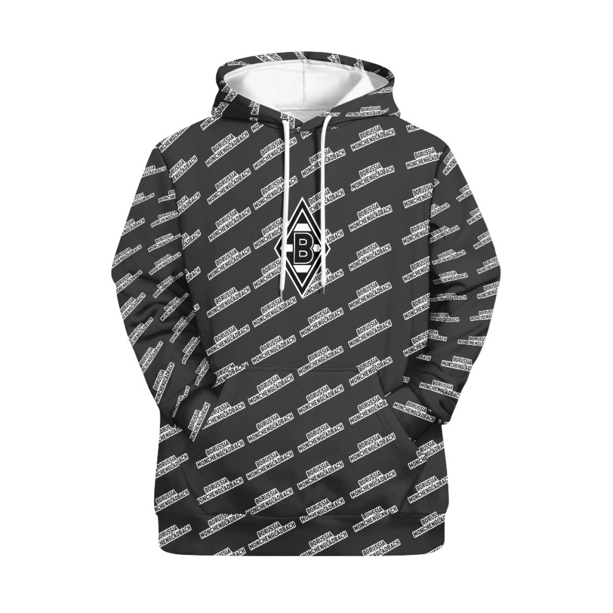 Borussia Monchengladbach Football Club Hoodie Pullover - Monchengladbach Football Club Medley Monogram Wordmark