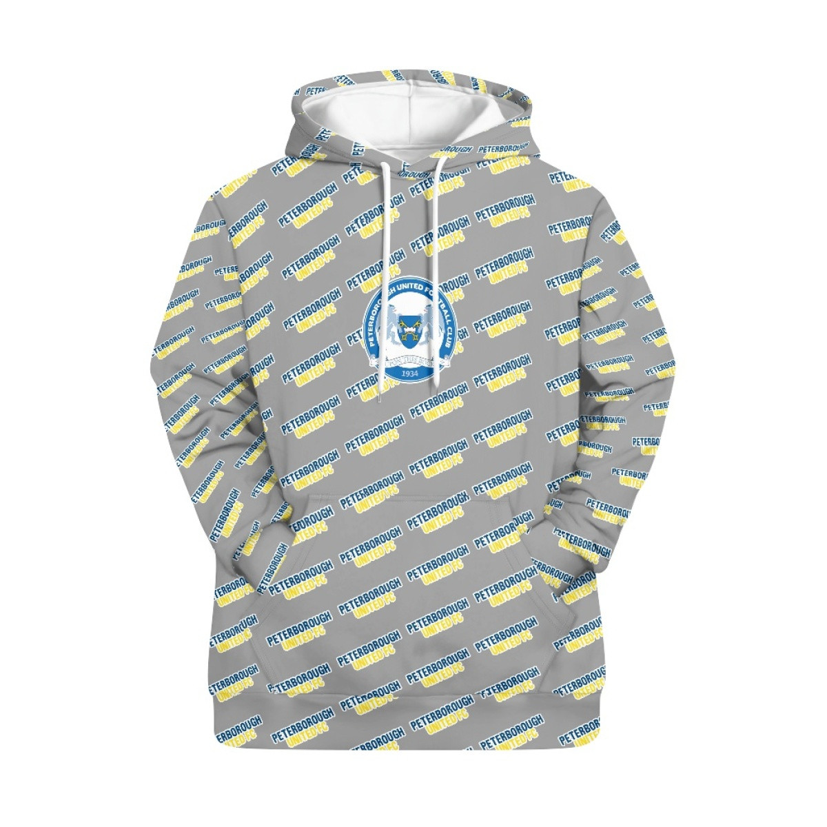 Peterborough United FC Hoodie Pullover - Peterborough Football Club Medley Monogram Wordmark