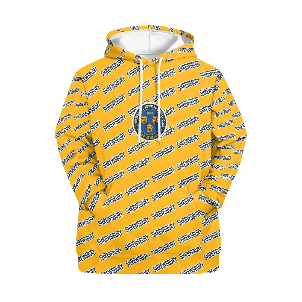 Shrewsbury Town FC Hoodie Pullover - Shrewsbury Football Club Medley Monogram Wordmark