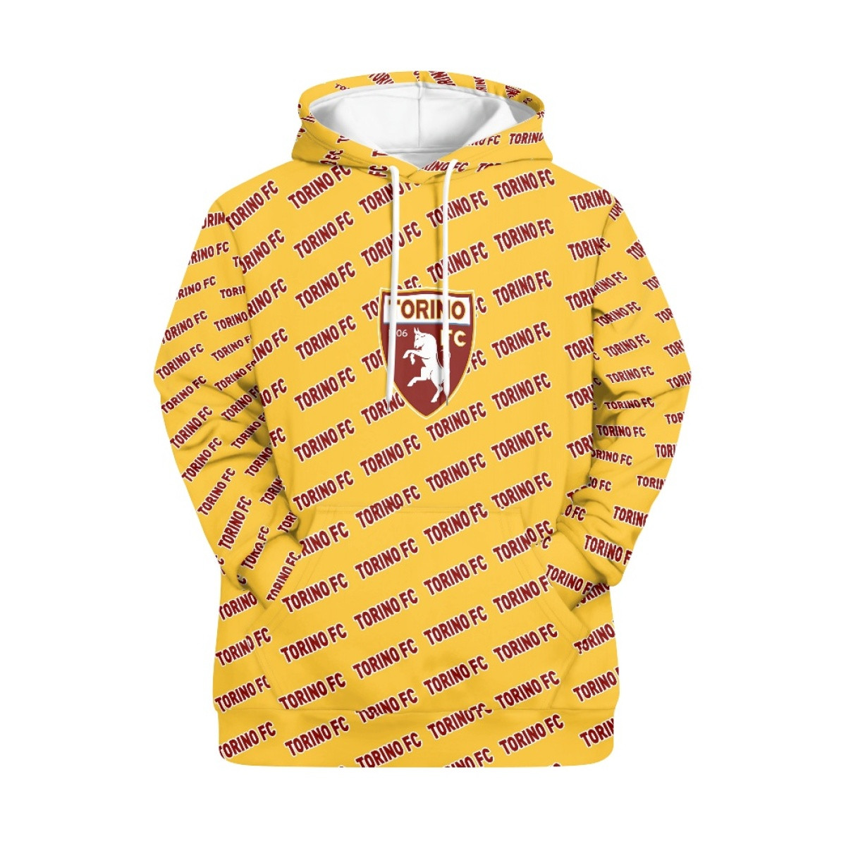 Torino FC Football Club Hoodie Pullover - Torino Football Club Medley Monogram Wordmark