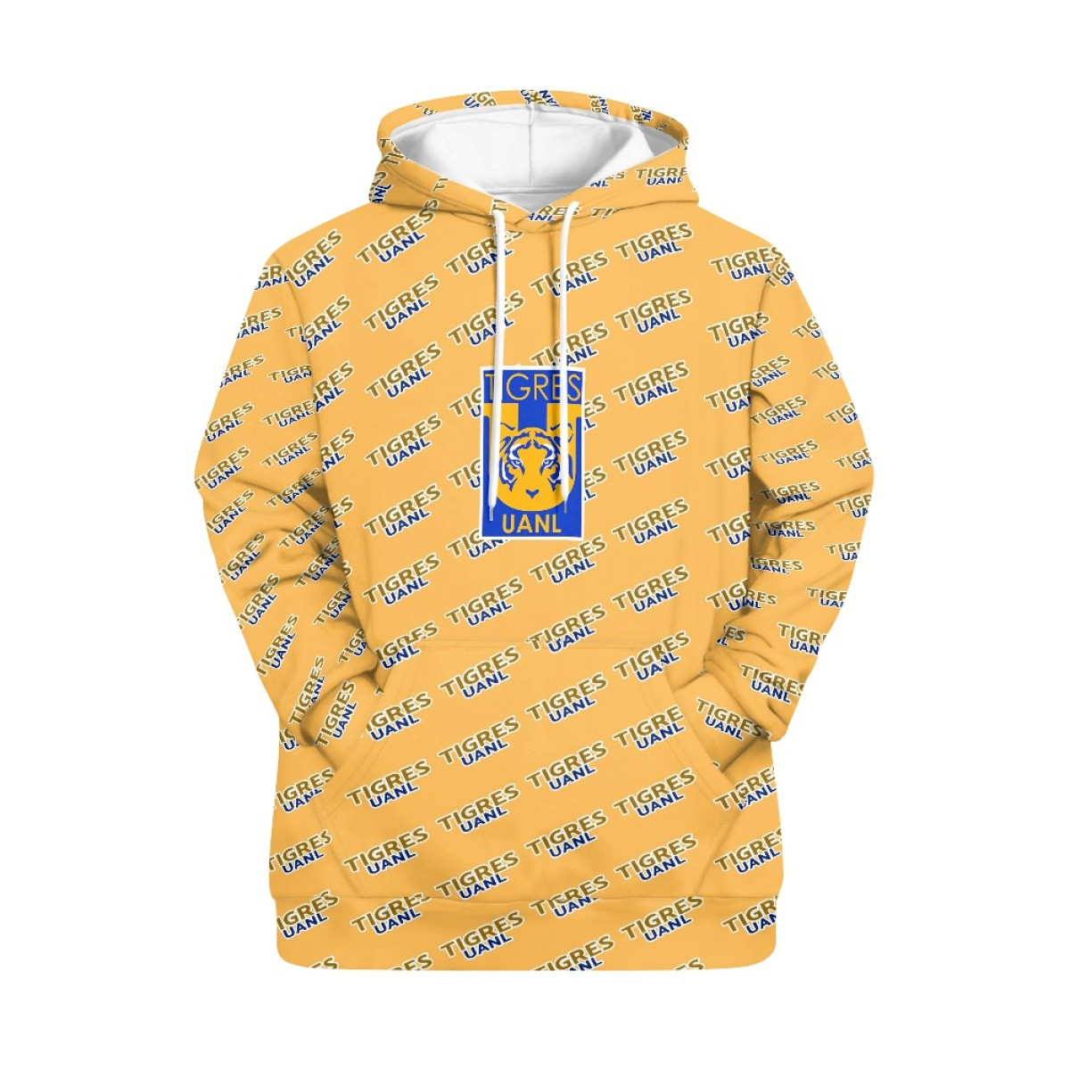 Tigres Uanl Hoodie Pullover - Uanl Football Club Medley Monogram Wordmark