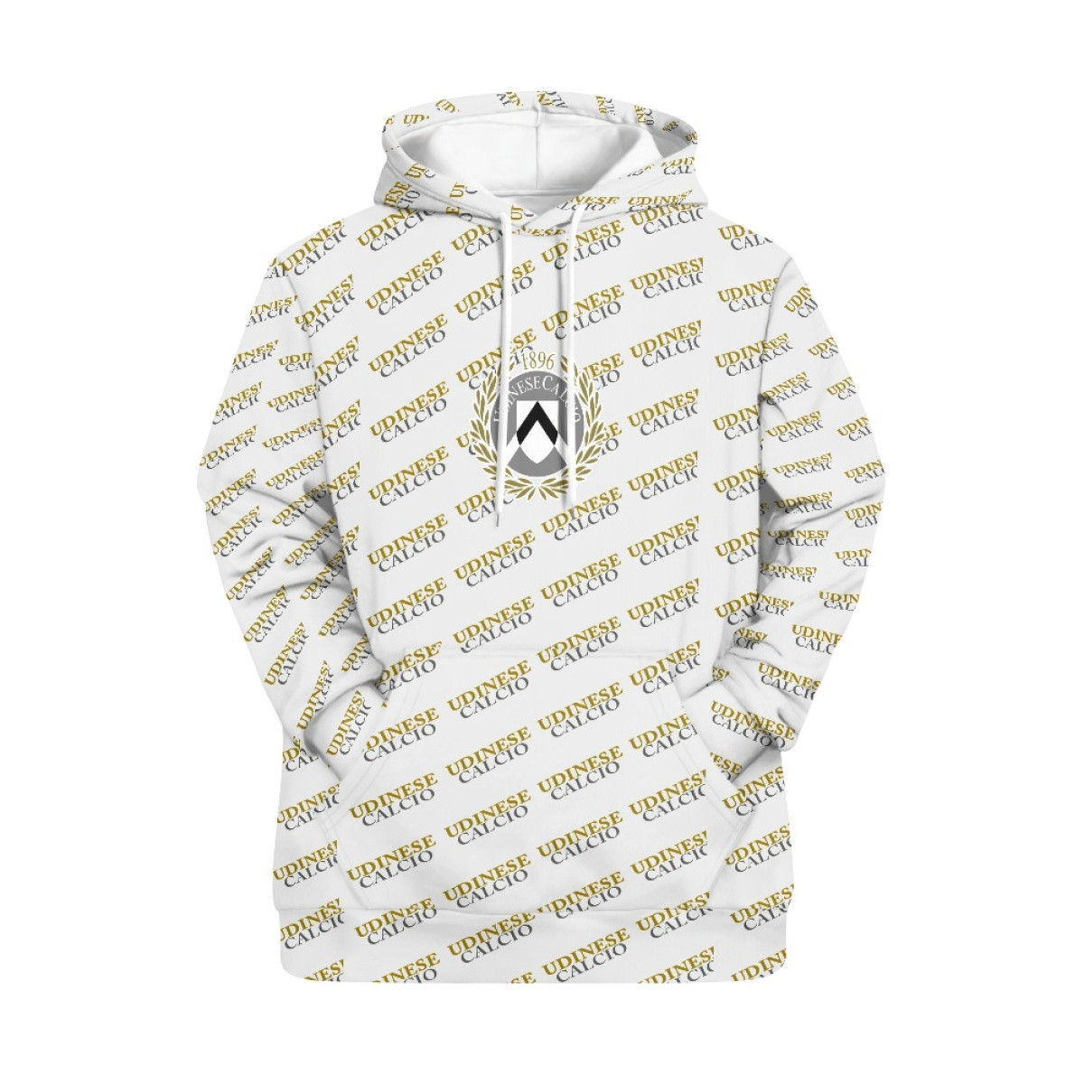 Udinese Calcio Football Club Hoodie Pullover - Udinese Football Club Medley Monogram Wordmark