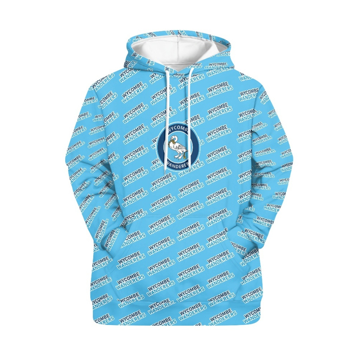 Wycombe Wanderers FC Hoodie Pullover - Wanderers Football Club Medley Monogram Wordmark
