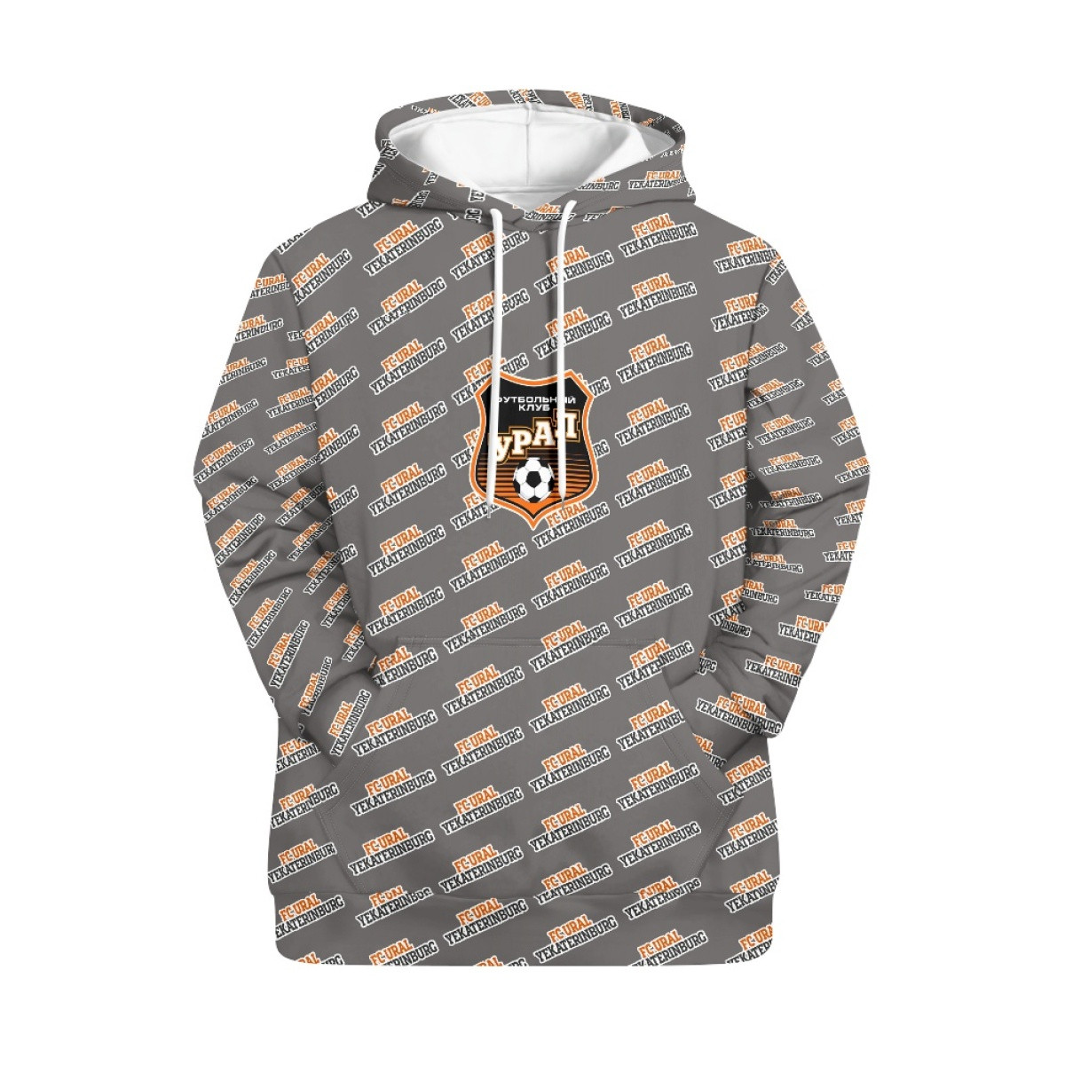 FC Ural Yekaterinburg Hoodie Pullover - Yekaterinburg Football Club Medley Monogram Wordmark