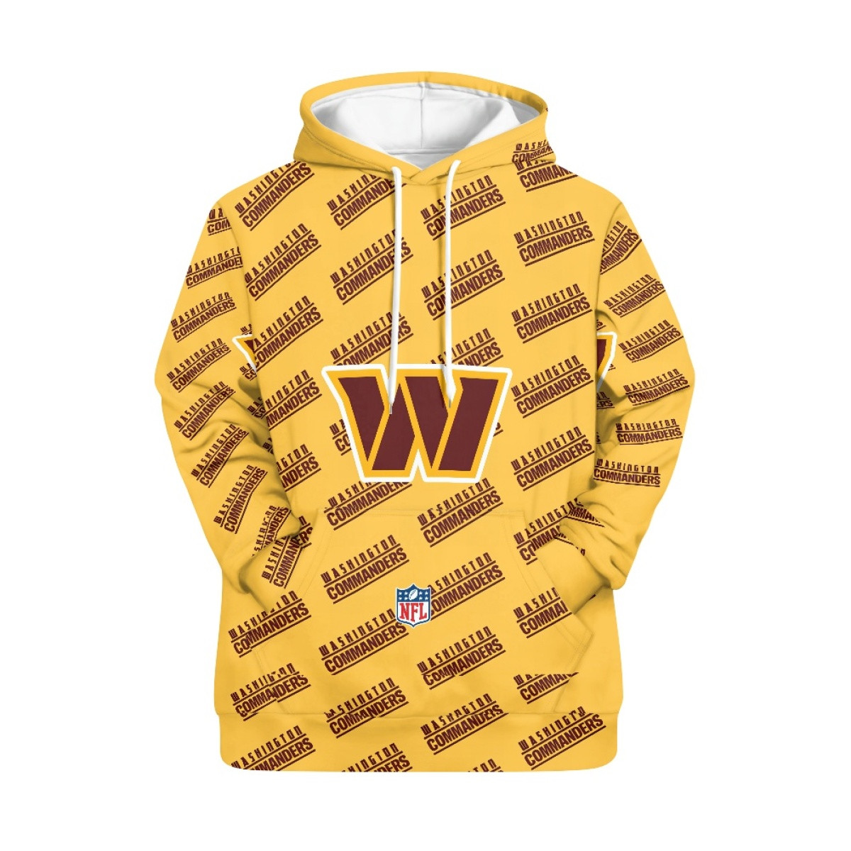 NFL Washington Commanders Hoodie Pullover - Washington Commanders Medley Monogram Wordmark