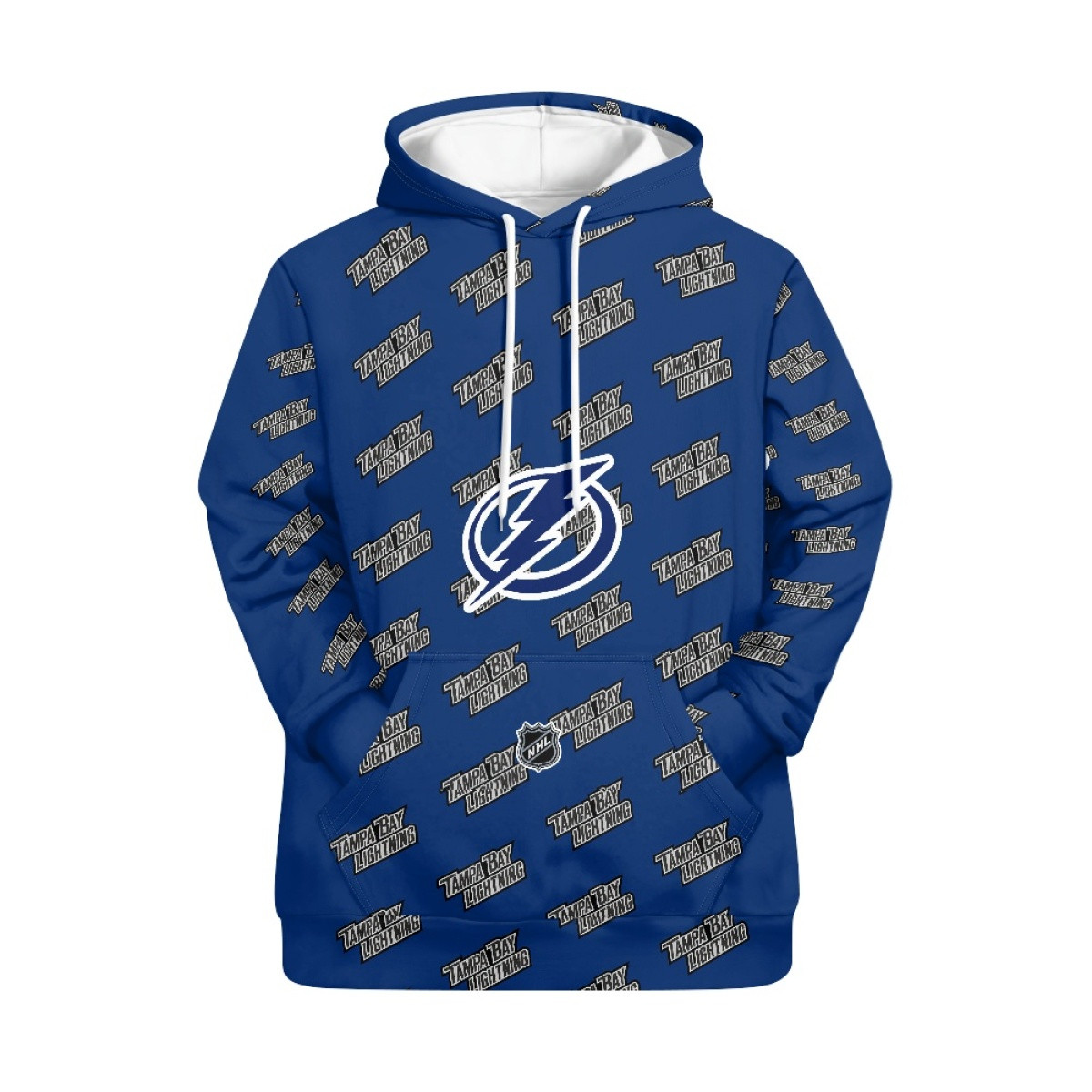 NHL Tampa Bay Lightning Hoodie Pullover - Tampa Bay Lightning Medley Monogram Wordmark
