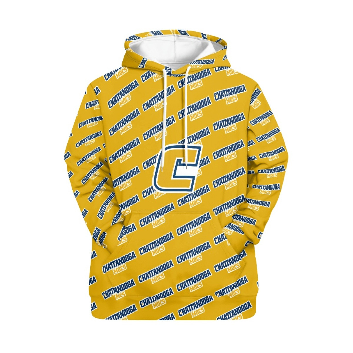 Chattanooga Mocs Hoodie Pullover - University of Tennessee at Chattanooga Mocs College Football Medley Monogram Wordmark