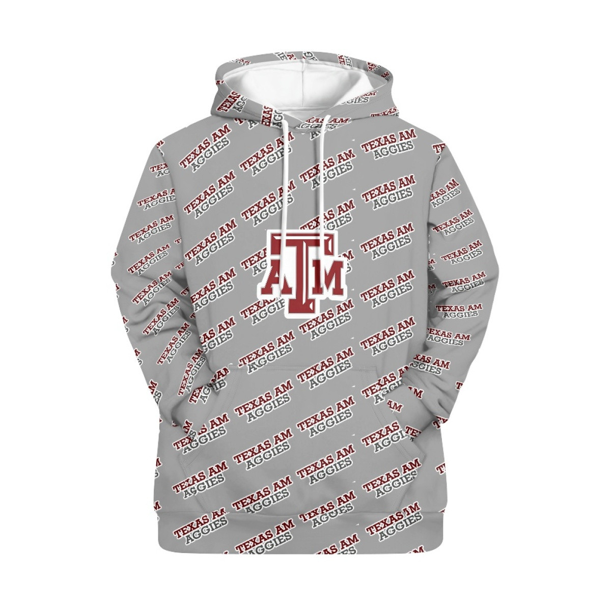 Texas A&M Aggies Hoodie Pullover - Texas A&M Aggies College Football Medley Monogram Wordmark