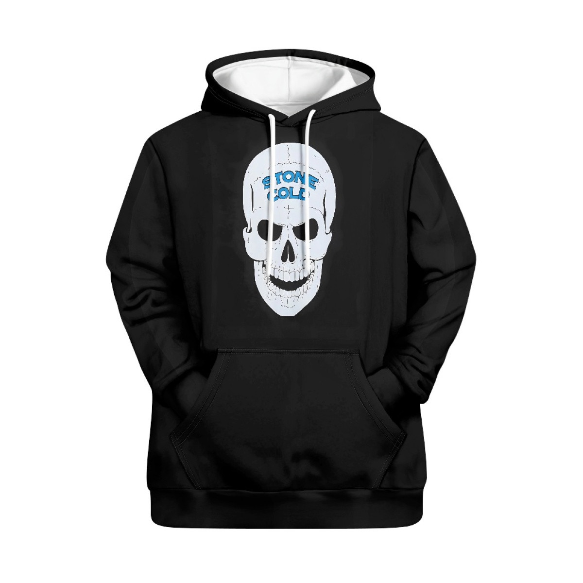 WWE Steve Austin Hoodie Pullover - Steve Austin Skull Logo