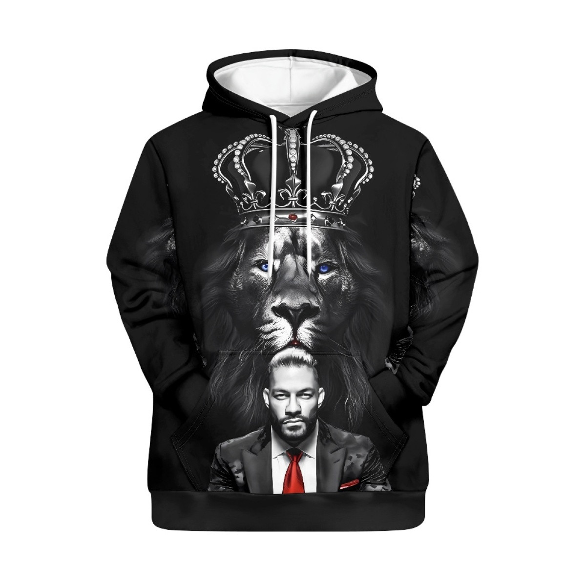 WWE Roman Reigns Hoodie Pullover - Roman Reigns Lion Portrait
