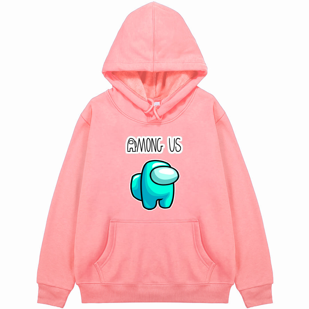 Among Us Crewmate Hoodie Hooded Sweatshirt Sweater Jacket - Among Us Cyan Crewmate Character