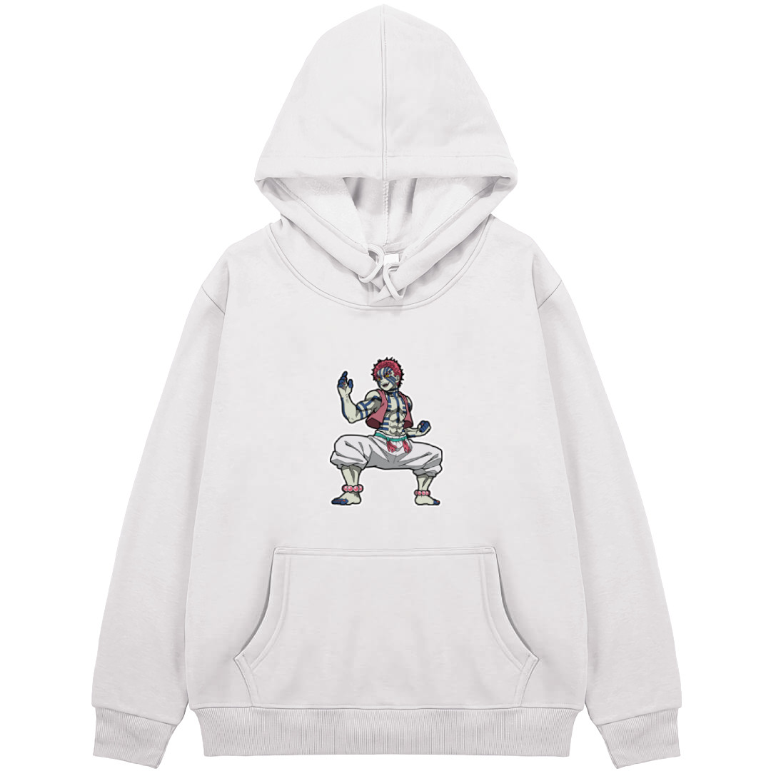Demon Slayer Akaza Hoodie Hooded Sweatshirt Sweater Jacket - Akaza Attack Pose