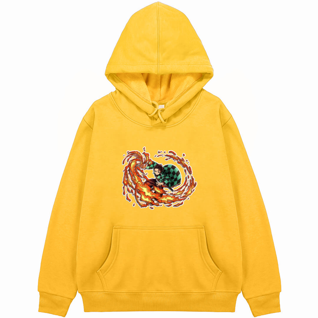 Demon Slayer Tanjiro Kamado Hoodie Hooded Sweatshirt Sweater Jacket - Tanjiro Kamado Sun Breathing