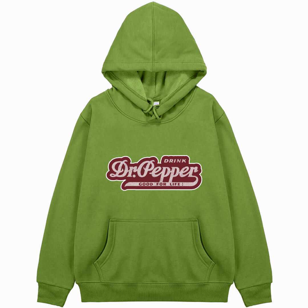 Dr Pepper Hoodie Hooded Sweatshirt Sweater Jacket - Dr Pepper Vintage Sticker