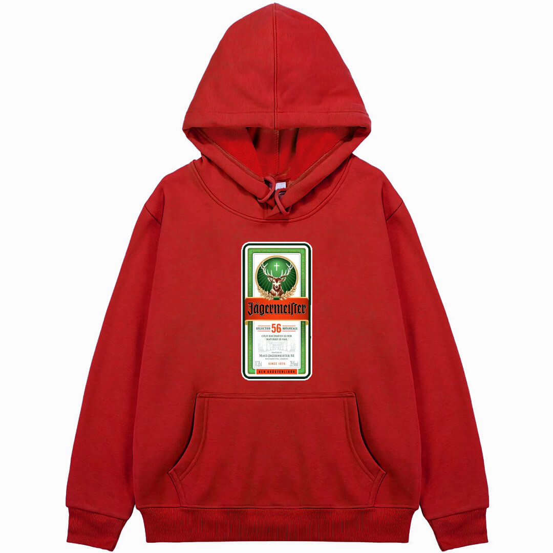 Jagermeister Hoodie Hooded Sweatshirt Sweater Jacket - Jagermeister New Bottle Label