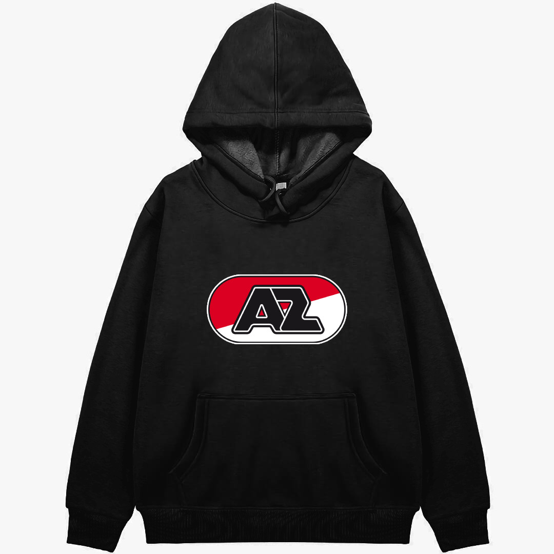 AZ Alkmaar Football Club Hoodie Hooded Sweatshirt Sweater Jacket - AZ Alkmaar Football Club Single Logo