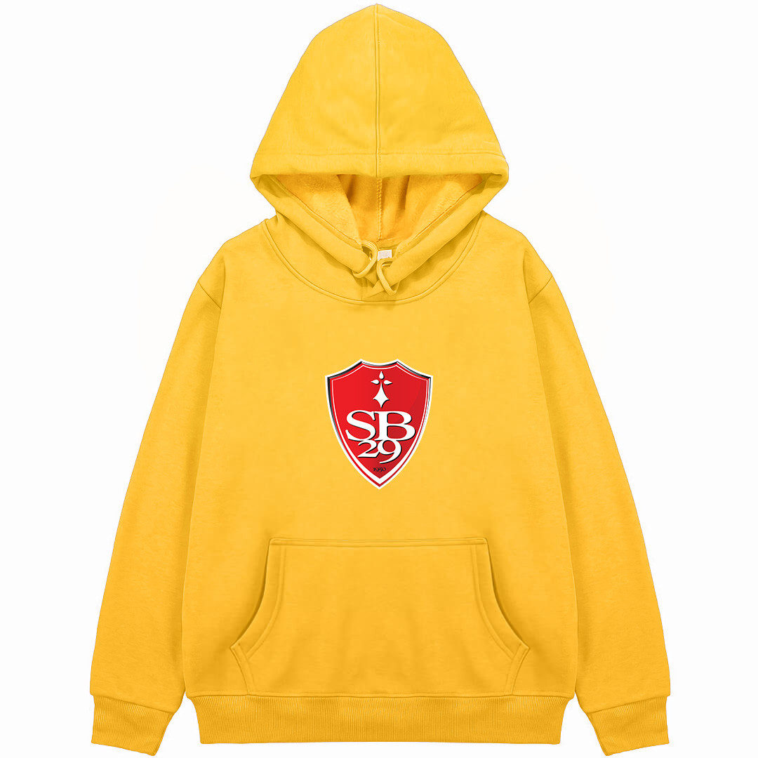 Stade Brestois 29 Football Club Hoodie Hooded Sweatshirt Sweater Jacket - Stade Brestois 29 Football Club Single Logo
