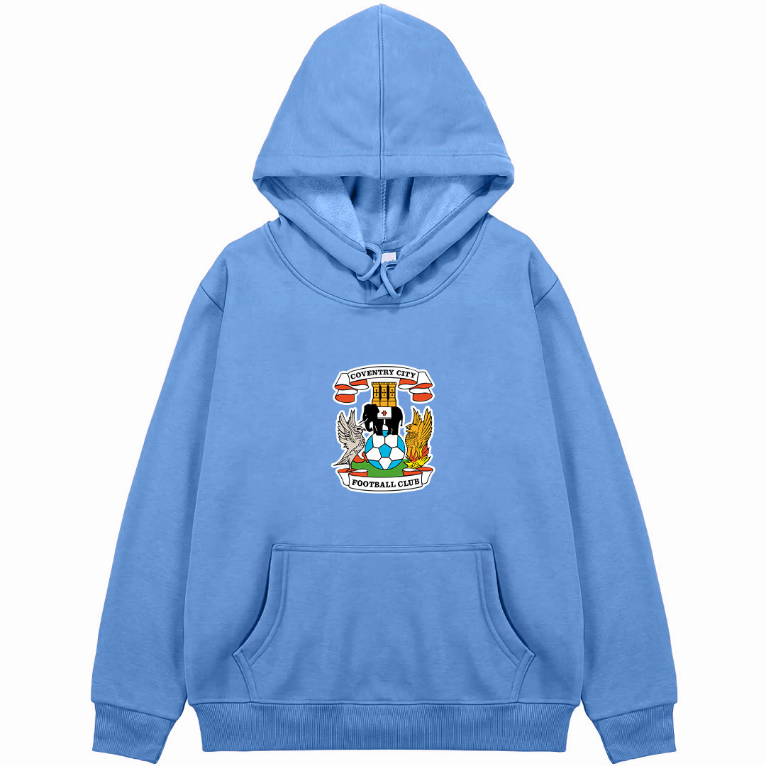 Coventry City F.C. Football Club Hoodie Hooded Sweatshirt Sweater Jacket - Coventry City F.C. Football Club Single Logo