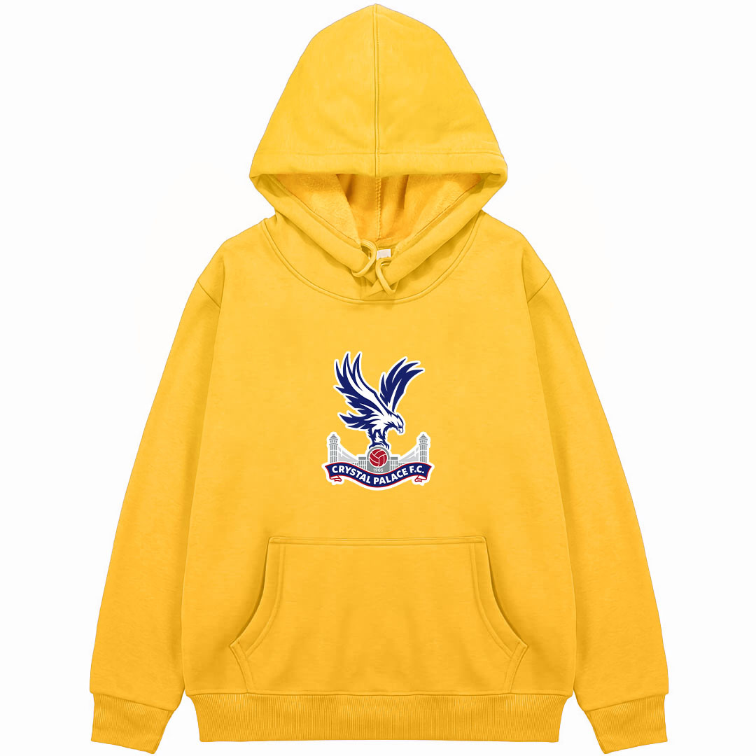 Crystal Palace F.C. Football Club Hoodie Hooded Sweatshirt Sweater Jacket - Crystal Palace F.C. Football Club Single Logo