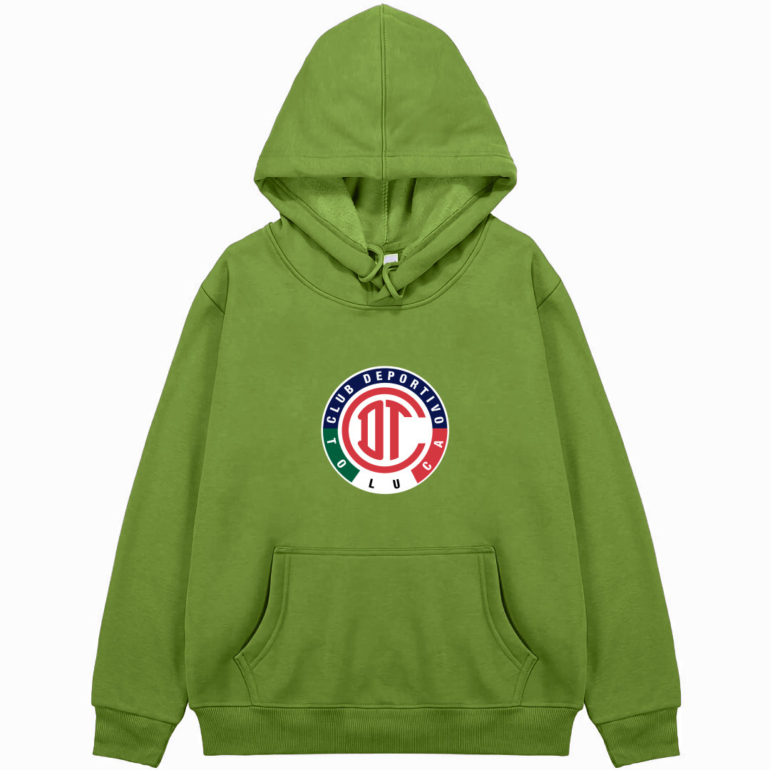 Deportivo Toluca F.C. Football Club Hoodie Hooded Sweatshirt Sweater Jacket - Deportivo Toluca F.C. Football Club Single Logo
