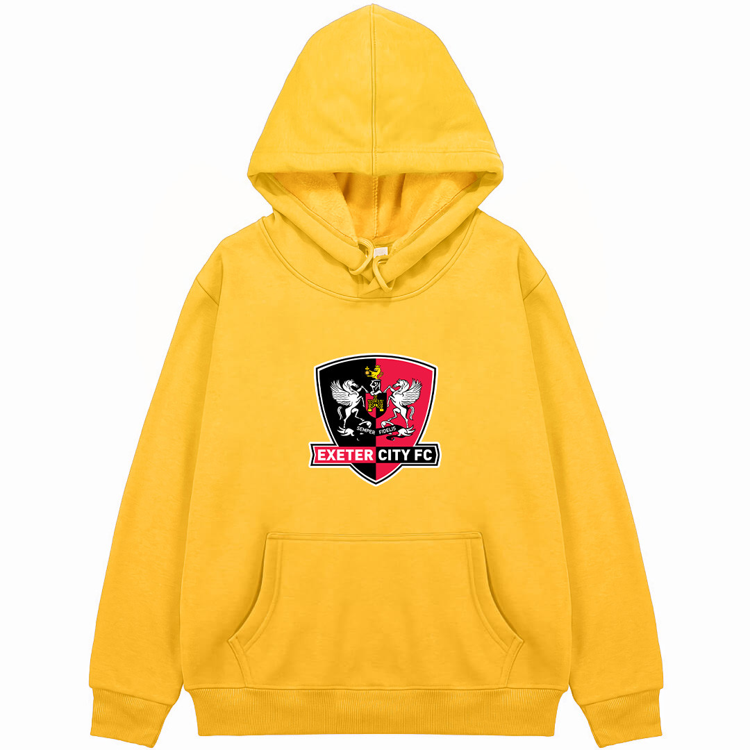 Exeter City F.C. Football Club Hoodie Hooded Sweatshirt Sweater Jacket - Exeter City F.C. Football Club Single Logo