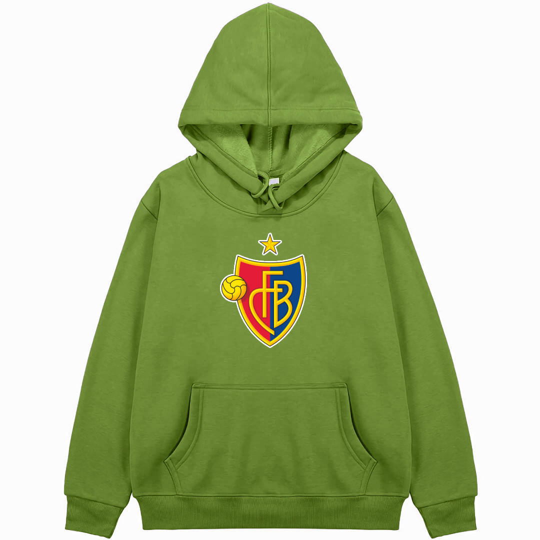 FC Basel 1893 Football Club Hoodie Hooded Sweatshirt Sweater Jacket - FC Basel 1893 Football Club Single Logo
