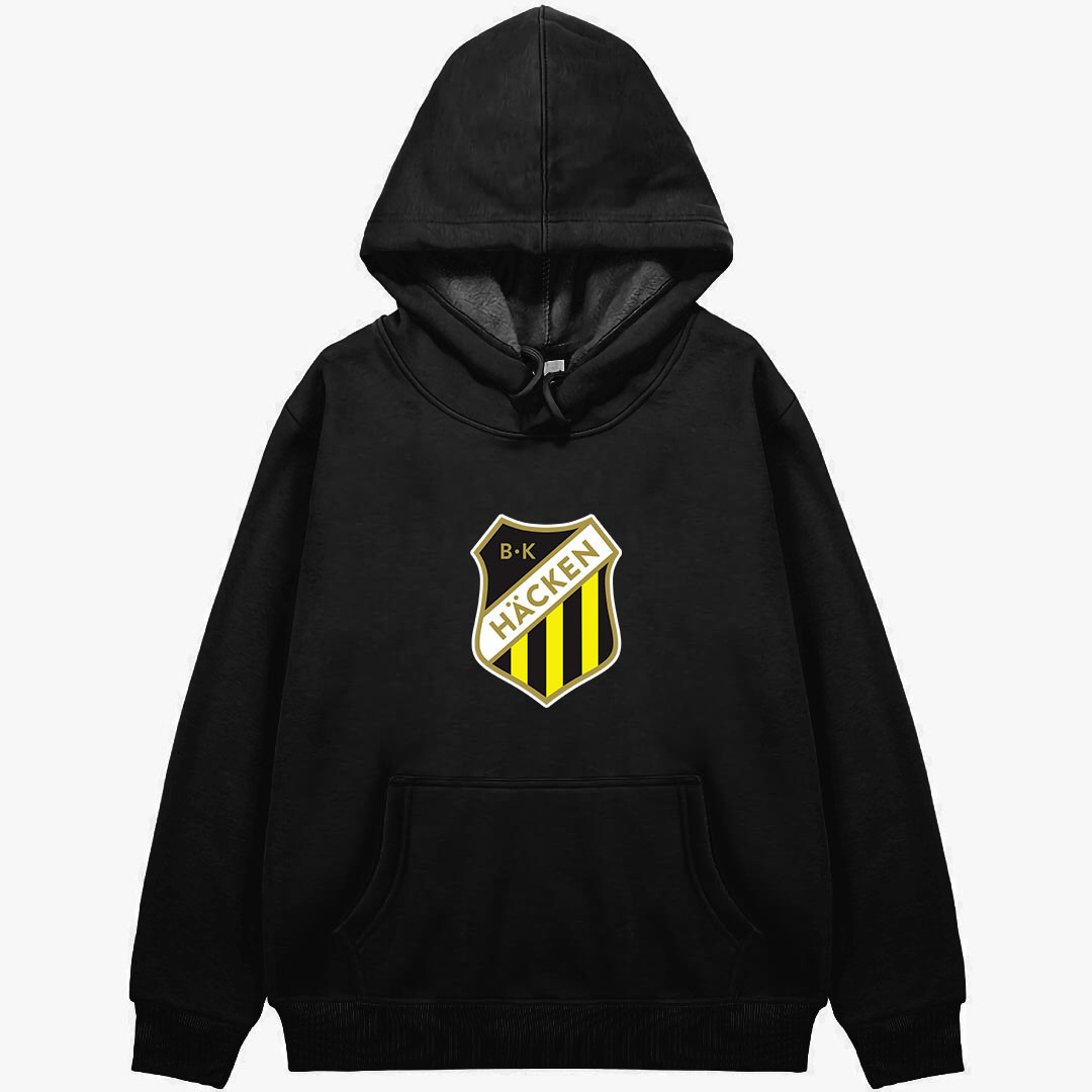 BK Hacken Football Club Hoodie Hooded Sweatshirt Sweater Jacket - BK Hacken Football Club Single Logo