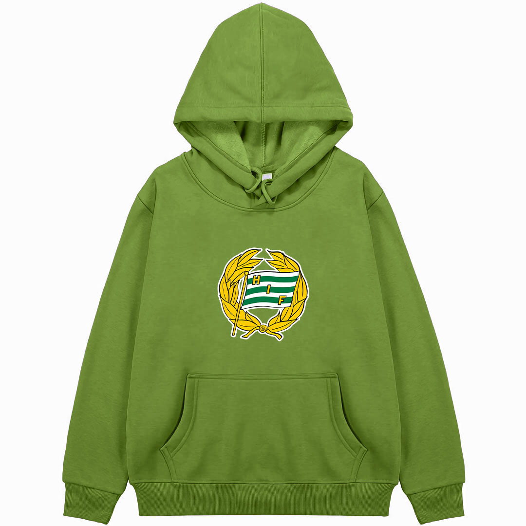 Hammarby Fotboll Football Club Hoodie Hooded Sweatshirt Sweater Jacket - Hammarby Fotboll Football Club Single Logo