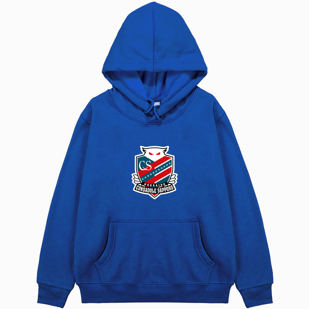 Hokkaido Consadole Sapporo Football Club Hoodie Hooded Sweatshirt Sweater Jacket - Hokkaido Consadole Sapporo Football Club Single Logo