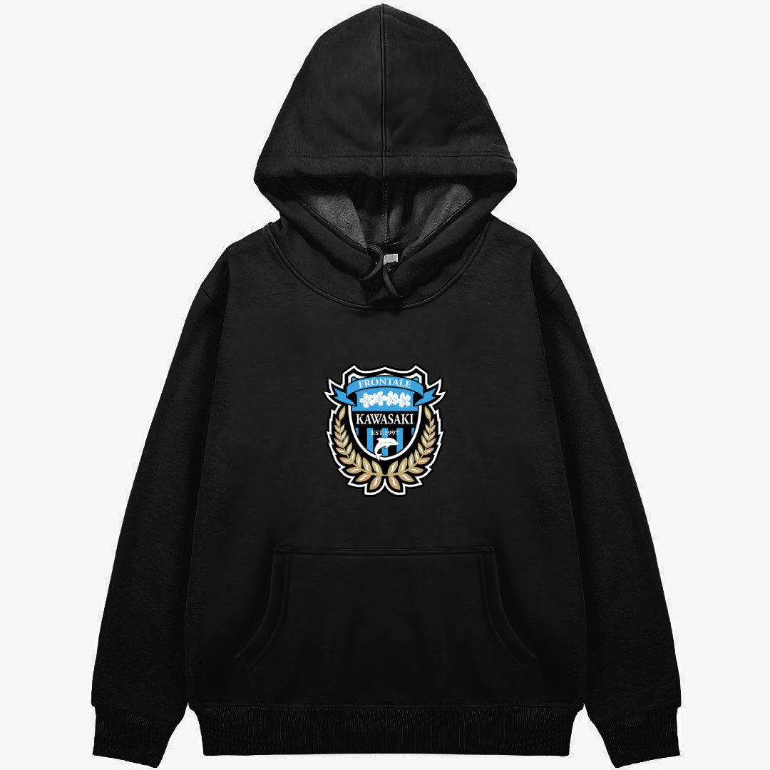Kawasaki Frontale Football Club Hoodie Hooded Sweatshirt Sweater Jacket - Kawasaki Frontale Football Single Logo