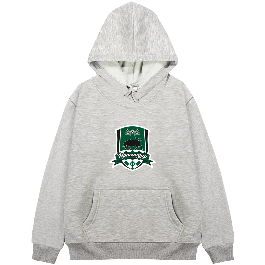 FC Krasnodar Football Club Hoodie Hooded Sweatshirt Sweater Jacket - FC Krasnodar Football Club Single Logo