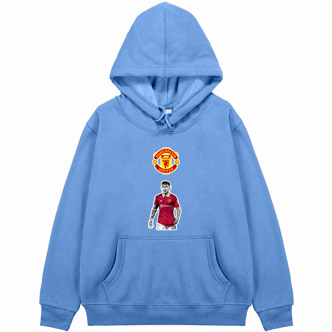 Lisandro Martinez Hoodie Hooded Sweatshirt Sweater Jacket - Lisandro Martinez Manchester United Vector Illustration Sticker Art