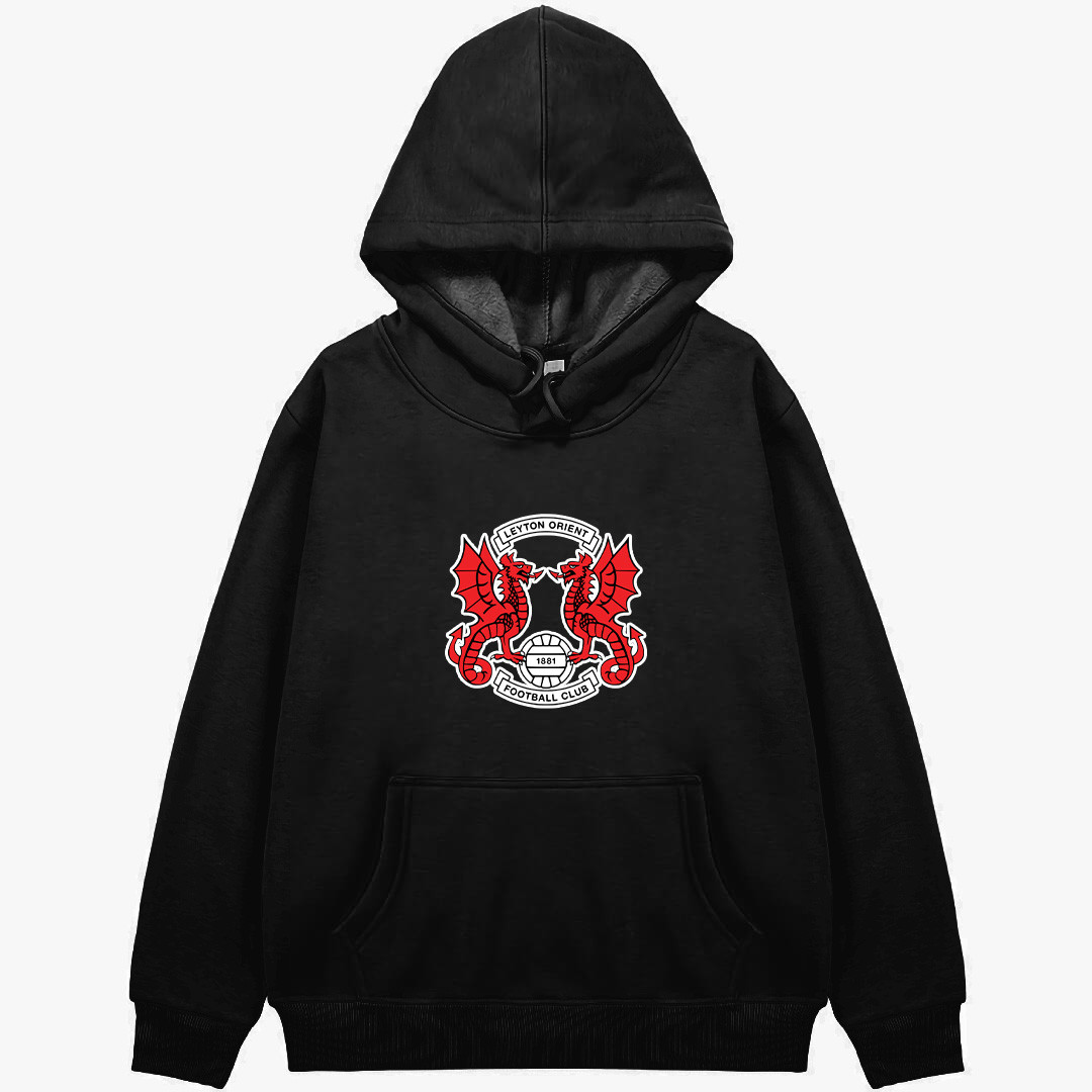 Leyton Orient F.C. Football Club Hoodie Hooded Sweatshirt Sweater Jacket - Leyton Orient F.C. Football Club Single Logo