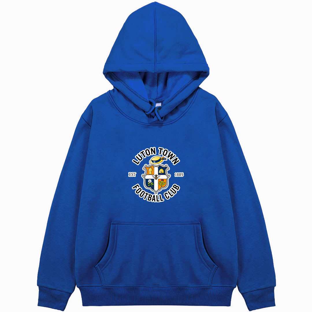 Luton Town F.C. Football Club Hoodie Hooded Sweatshirt Sweater Jacket - Luton Town F.C. Football Club Single Logo