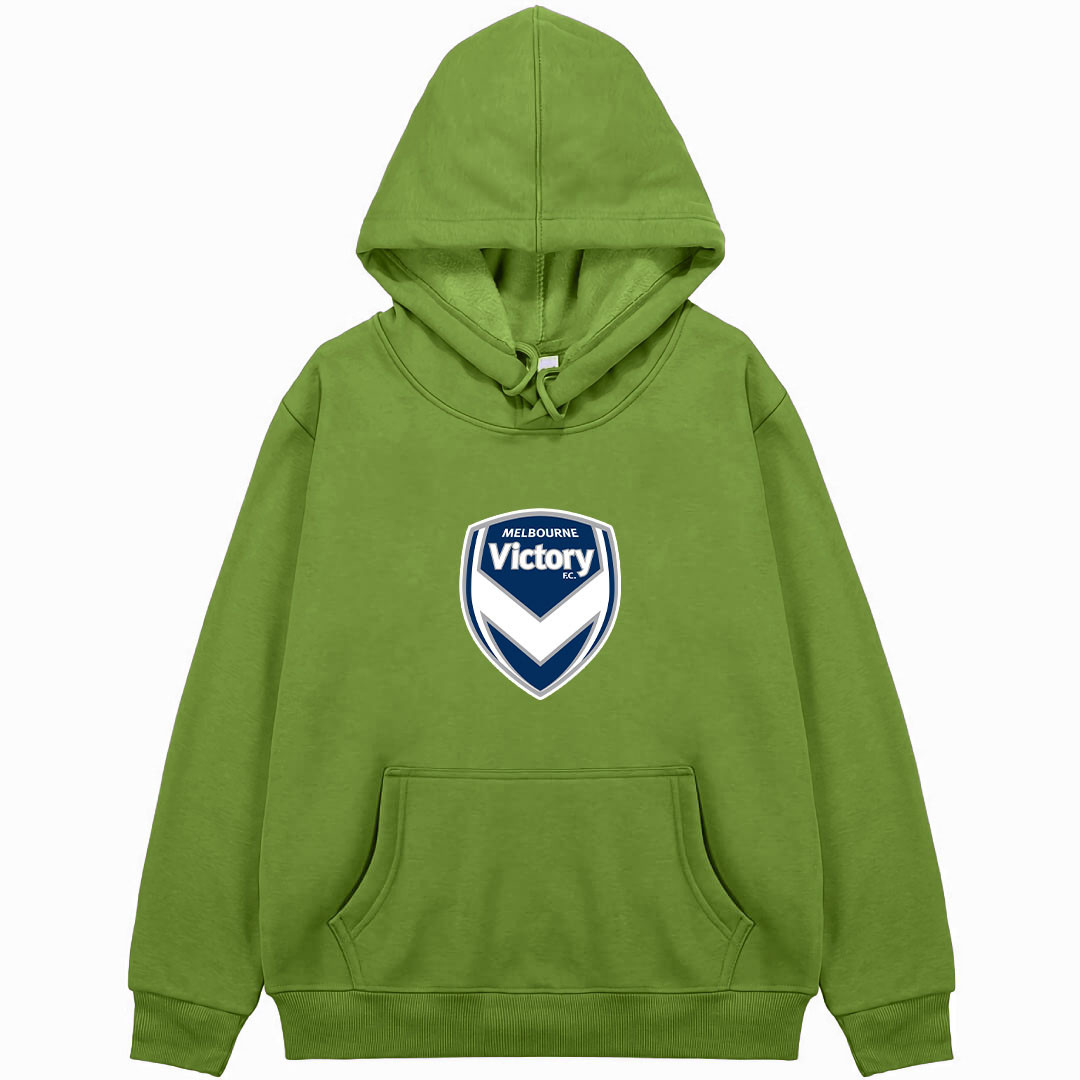 Melbourne Victory Football Club Hoodie Hooded Sweatshirt Sweater Jacket - Melbourne Victory Football Club Single Logo