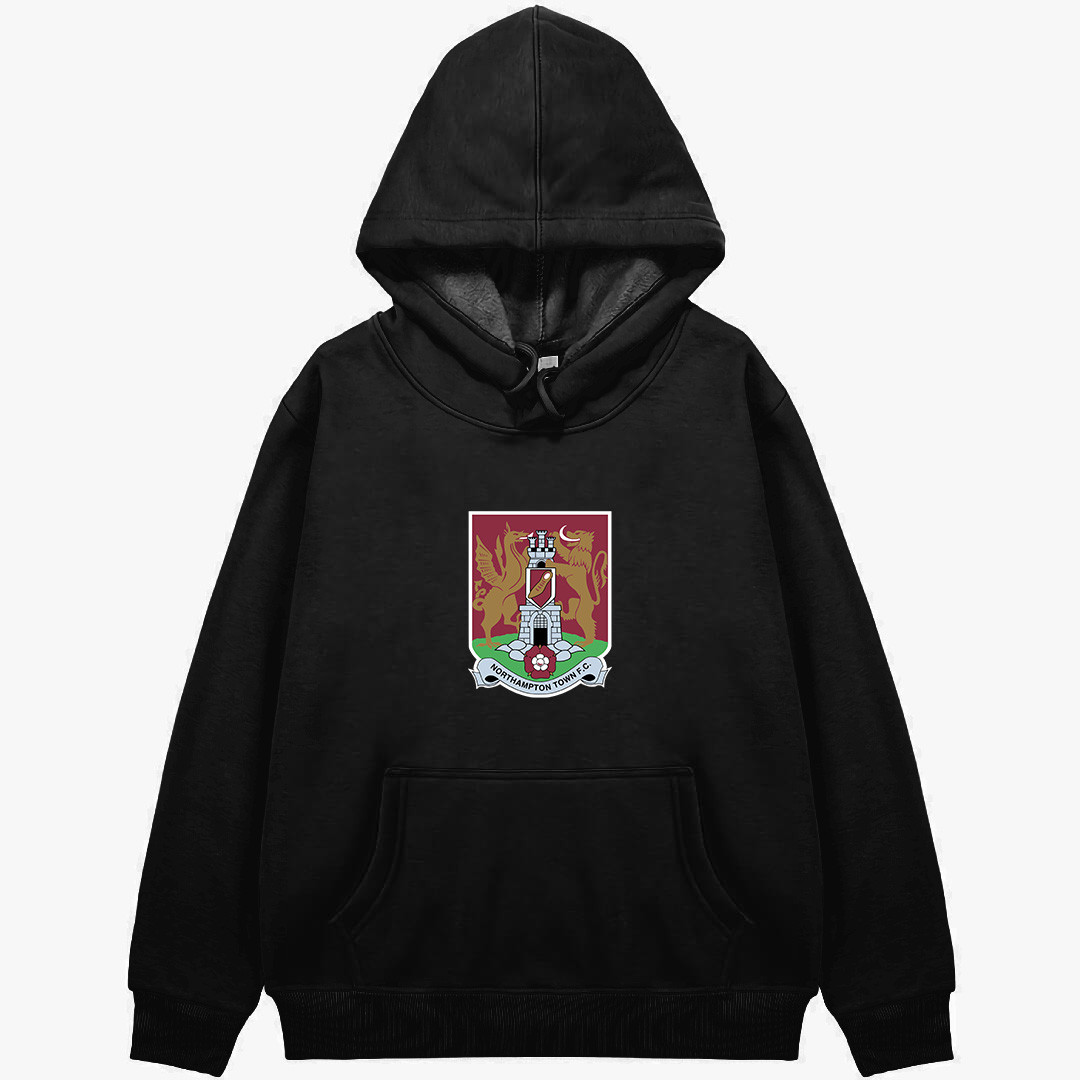 Northampton Town F.C. Football Club Hoodie Hooded Sweatshirt Sweater Jacket - Northampton Town F.C. Football Club Single Logo